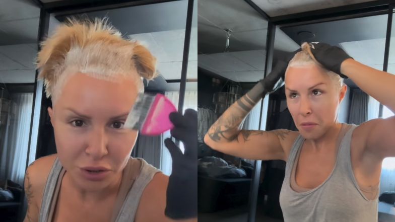 Blanka Lipińska samodzielnie pofarbowała sobie włosy