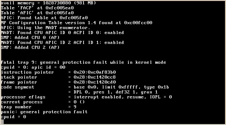 [FreeBSD error]