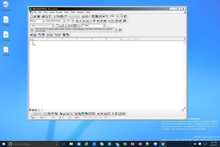 Stareńki Word na najnowszym Windowsie działa bez zarzutu
