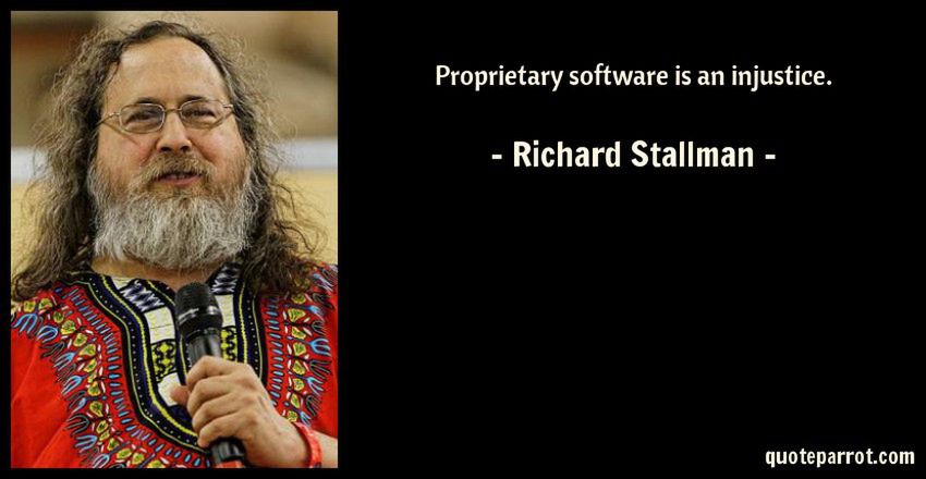 Motto życiowe Richarda M. Stallmana.