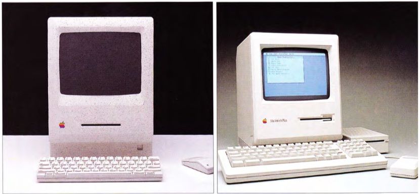 Dwie koncepcje liftingu Macintosha. Ta po prawej, to Macintosh Plus.