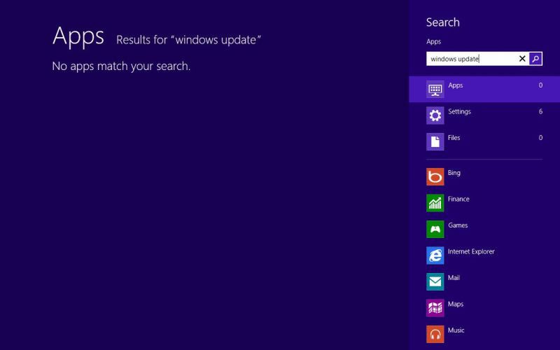 Windows 8 - ustawienia aktualizacji