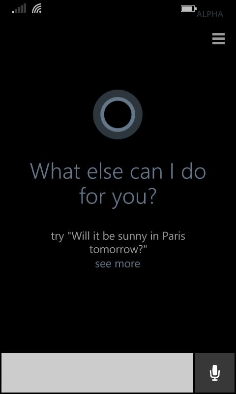 Gotowa Cortana po konfiguracji