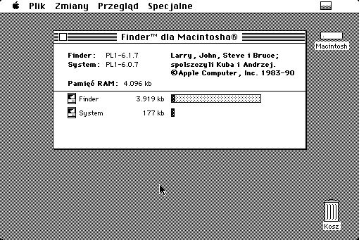 Teraz już wiecie o kim mowa, gdy w Mac OS 6.0.8 PL pukniemy w informacje o używanym Macintoshu.