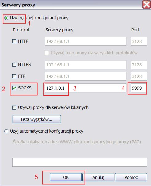 Ustawienia przeglądarki