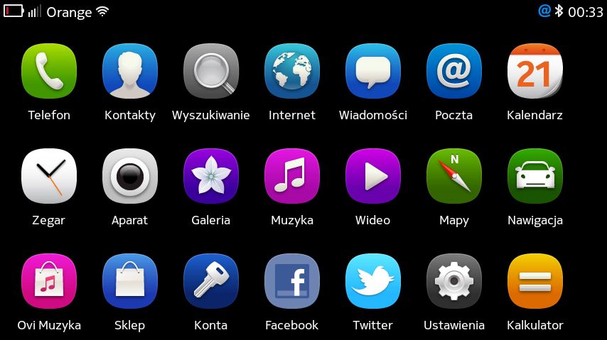 Nokia N9 tips & tricks cz. 12 — menu w orientacji horyzontalnej