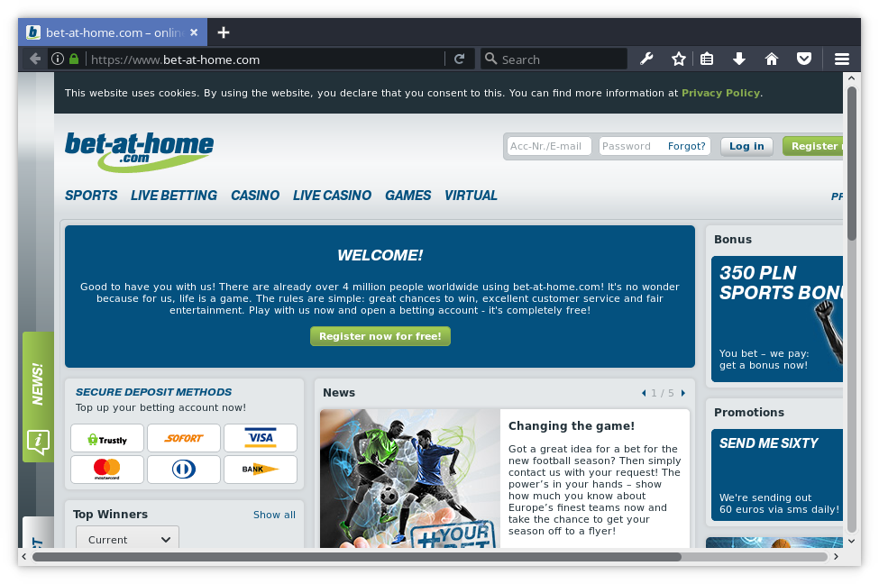 Ten sam serwis po zmianie ustawień resolwera DNS: 8.8.8.8 nie przestrzega polskiej ustawy