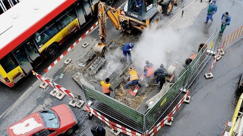Od samego rana ekipy Fortum usuwały awarię