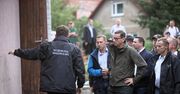 Premier w Dobczycach: o ile warunki pogodowe się nie pogorszą, sytuacja będzie opanowana.