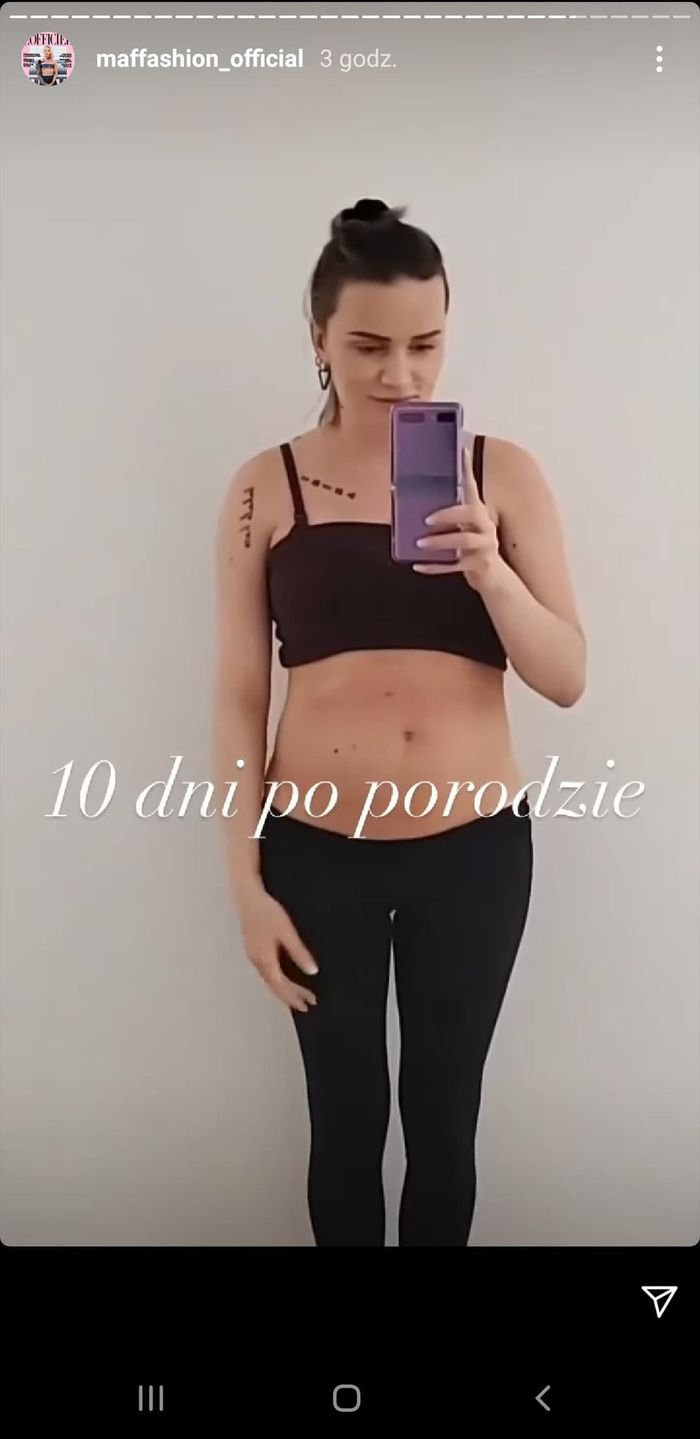 Maffashion - brzuch 10 dni po porodzie