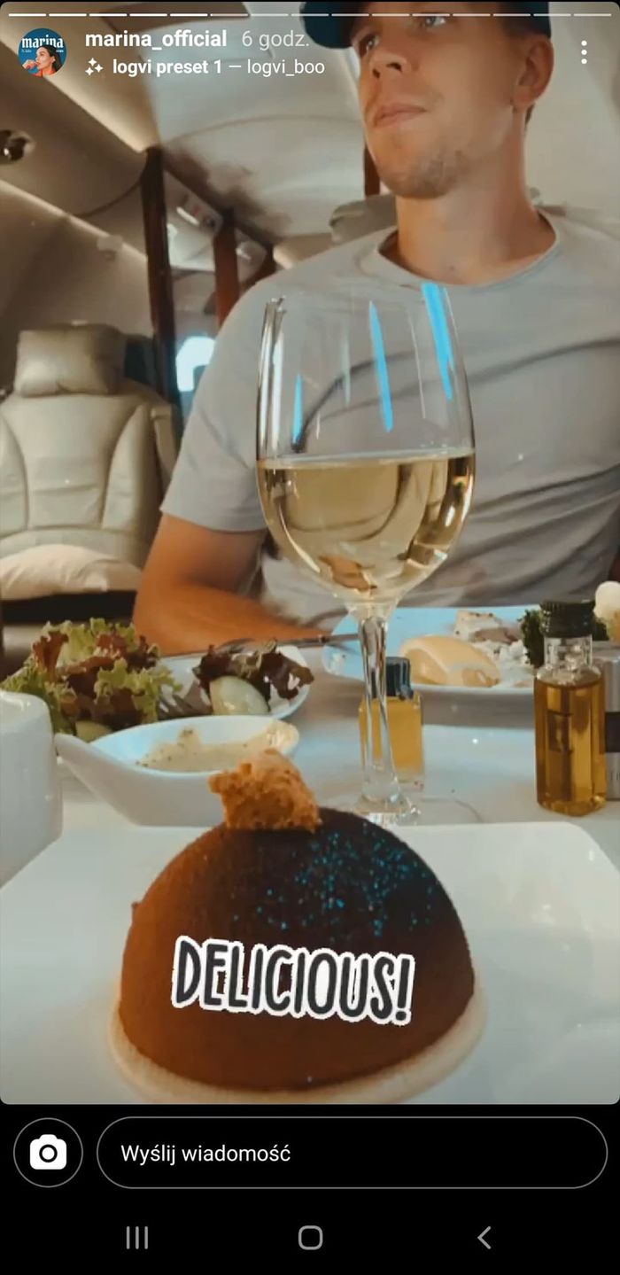 Marina i Wojciech Szczęsny na wakacjach