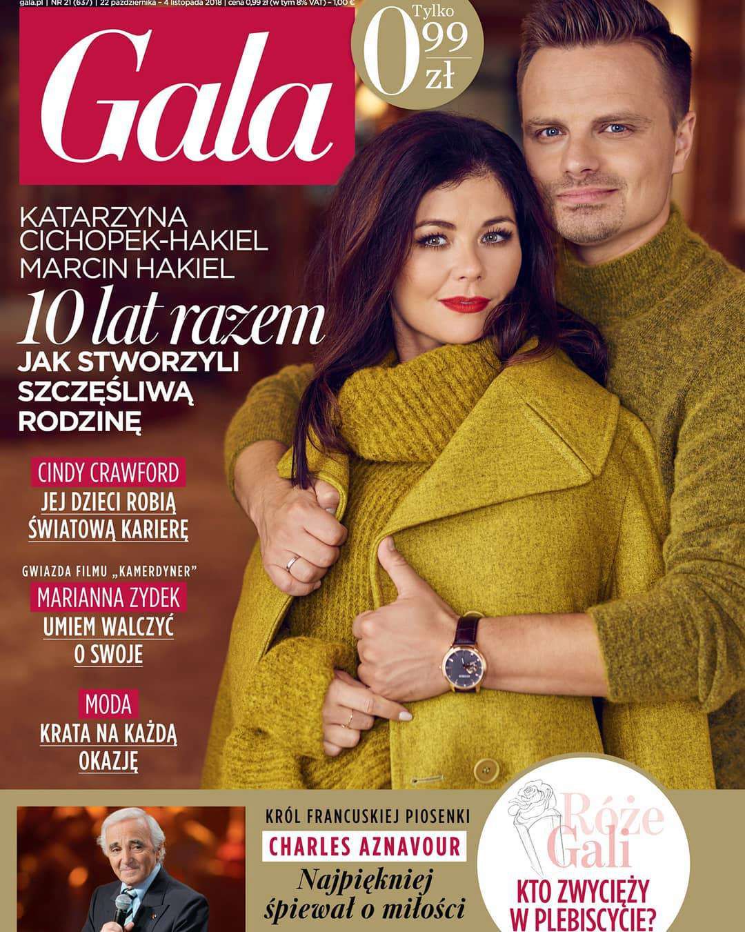 Kasia Cichopek i Marcin Hakiel na okładce Gali