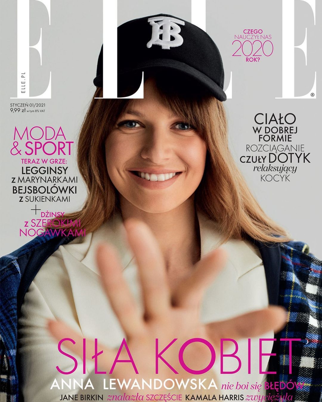 Anna Lewandowska na okładce magazynu ELLE