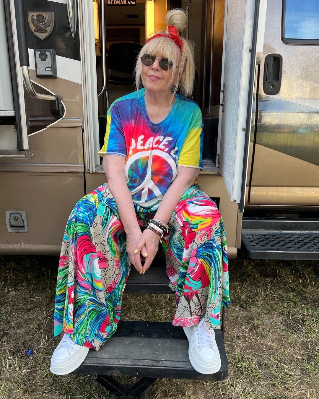 Maryla Rodowicz jako hipiska narzekała przed koncertem (fot. Instagram)