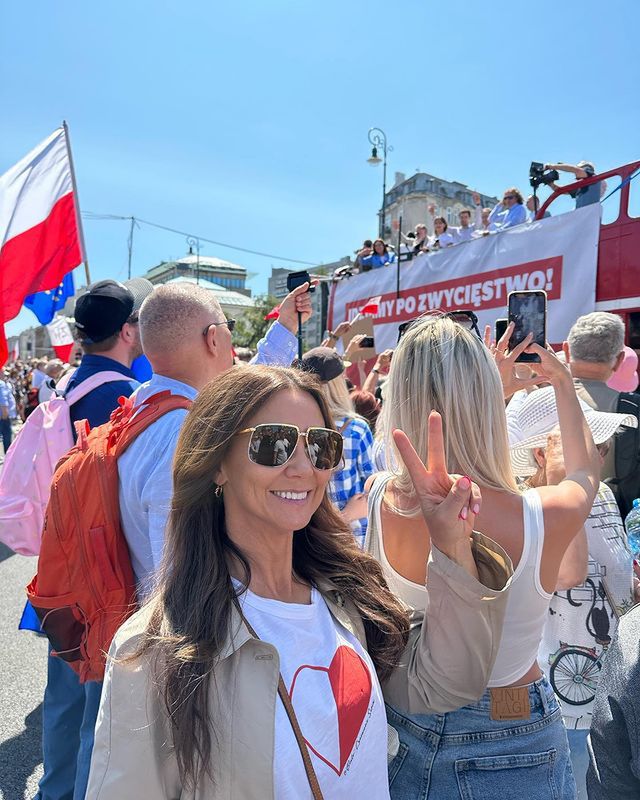 Kinga Rusin na Marszu Wolności