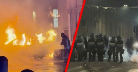 Protesty w Bolonii. W ruch poszły koktajle Mołotowa