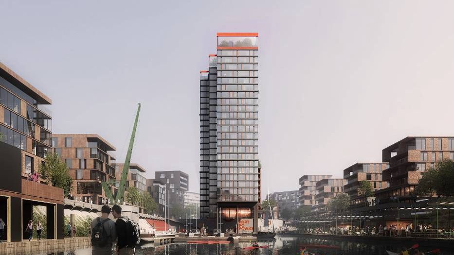 Wrocław. Popowicka wieża. Zachód miasta do obejrzenia z góry