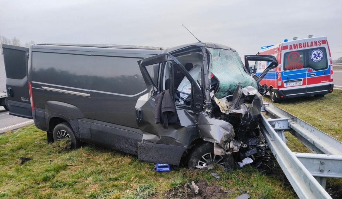 Wypadek na drodze S5 pod Kościanem