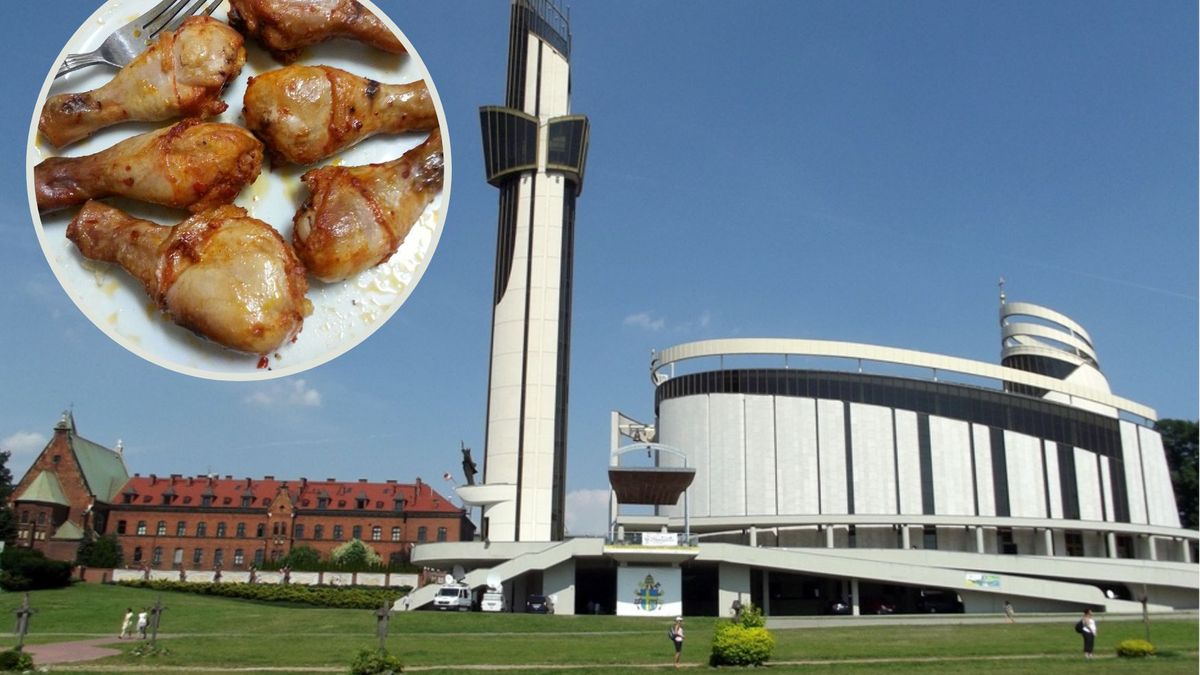Dwudaniowy obiad w łagiewnickim sanktuarium to koszt rzędu 40 złotych