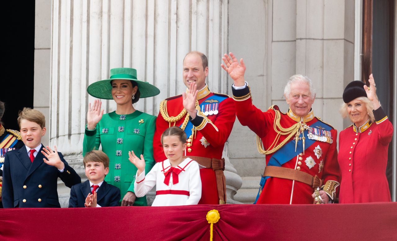 Kate Middleton and Prince William with children