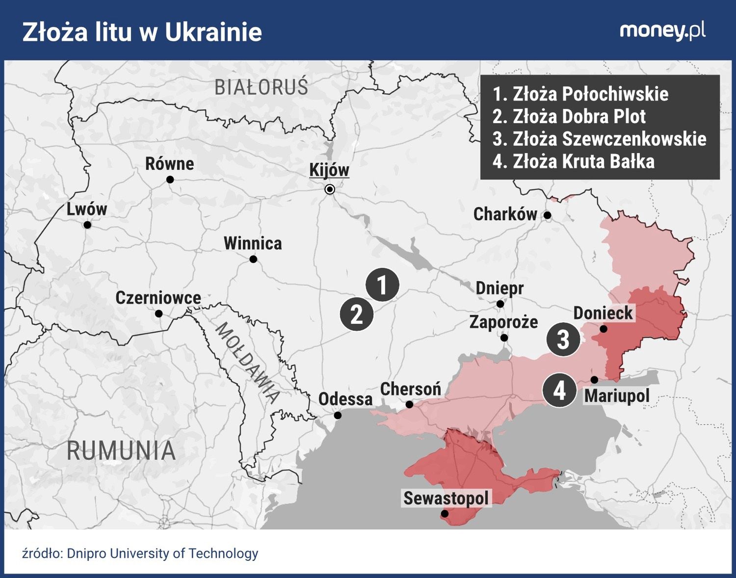 Złoża litu w Ukrainie