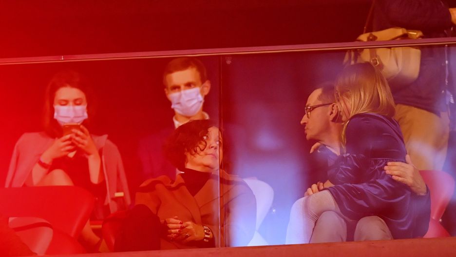 Białoruś. Koncert na PGE Narodowym.  Wśród gości premier Mateusz Morawiecki z żoną i córką