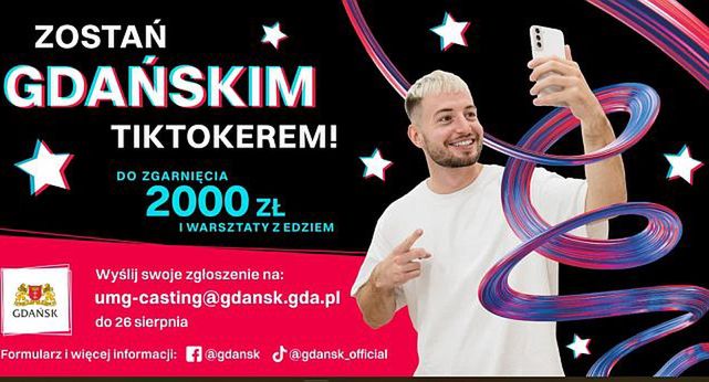 Gdańsk szuka miejskiego tiktokera. Twarzą akcji Piotr „Edzio” Bylina