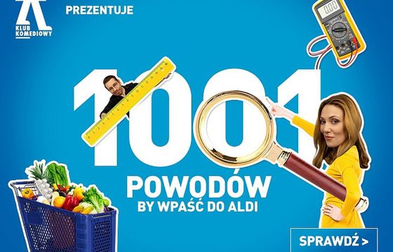 Klub Komediowy w nowej kampanii Aldi prowadzi "test 1001 słodkości"