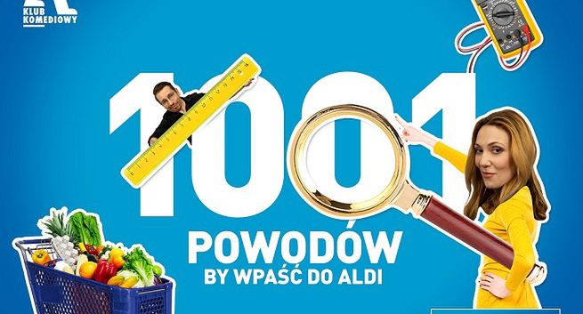 Klub Komediowy w nowej kampanii Aldi prowadzi "test 1001 słodkości"