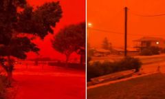 Niebo zlała "krew". Niezwykłe nagranie z Australii