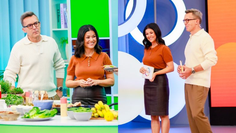 Maciej Kurzajewski i Katarzyna Cichopek w "Halo tu Polsat"