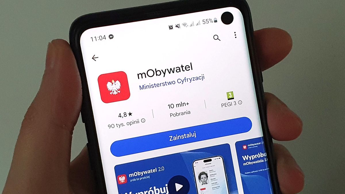 Aplikacja mObywatel w Google Play