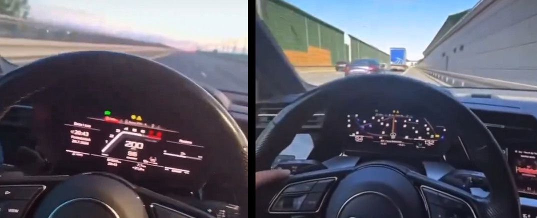 Kierowca rozpędzał się do 200 km/h