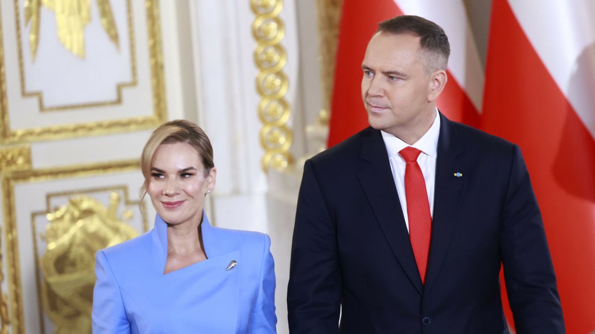 Marta Nawrocka podczas uroczystości inwestytury prezydenta