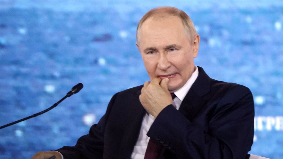 Poparcie dla Władimira Putina w Rosji.