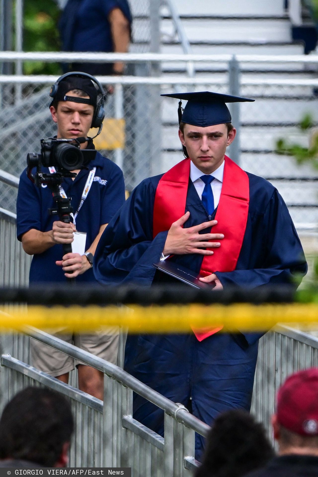 Donald and Melania Trump's son graduated from high school.