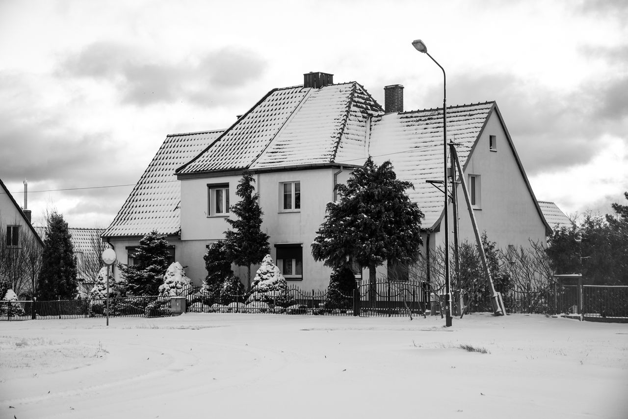 Piła, zima, śnieg