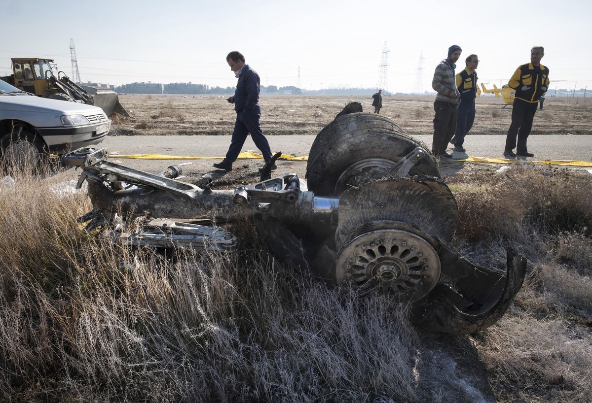 Szczątki samolotu z Iranu do Ukrainy zestrzelonego w 2020 roku