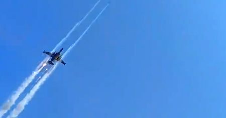 Błyskawiczny atak z powietrza. Piloci Su-25 nagrani w akcji