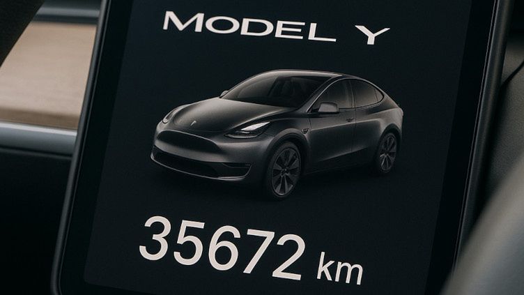 licznik kilometrów tesla