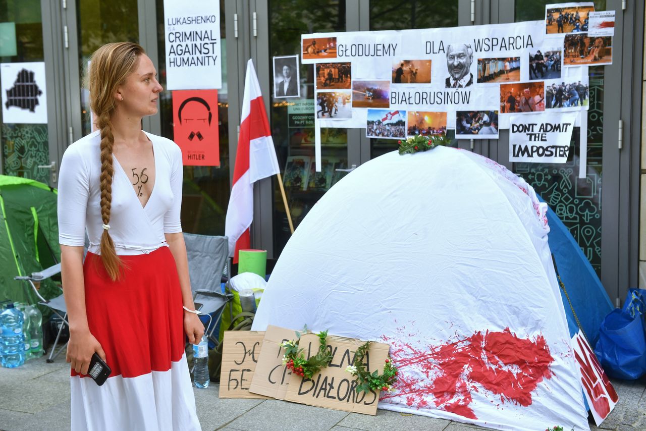 Raman Pratasiewicz zatrzymany. Protest głodowy w Warszawie przed przedstawicielstwem Komisji Europejskiej