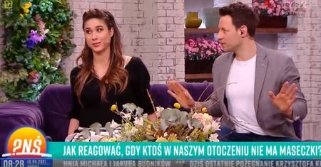 W TVP uczyli, jak zwracać uwagę ludziom bez maseczek. W studiu nikt nie nosił