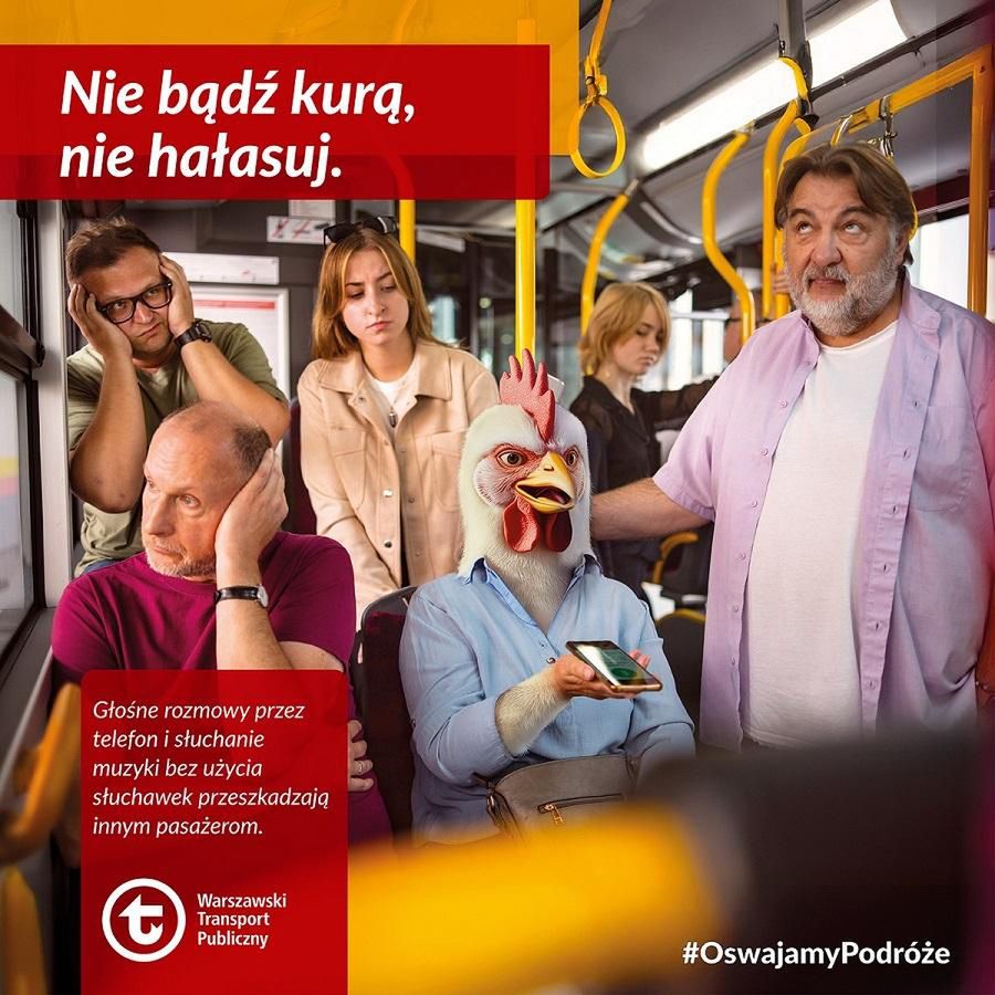 Kreacja kampanii ZTM Warszawa