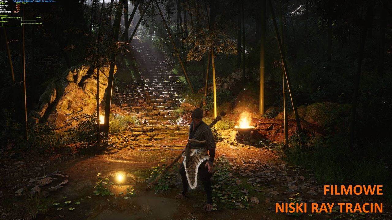 Black Myth Wukong - porównanie 4 - ustawienia filmowe + niski RT