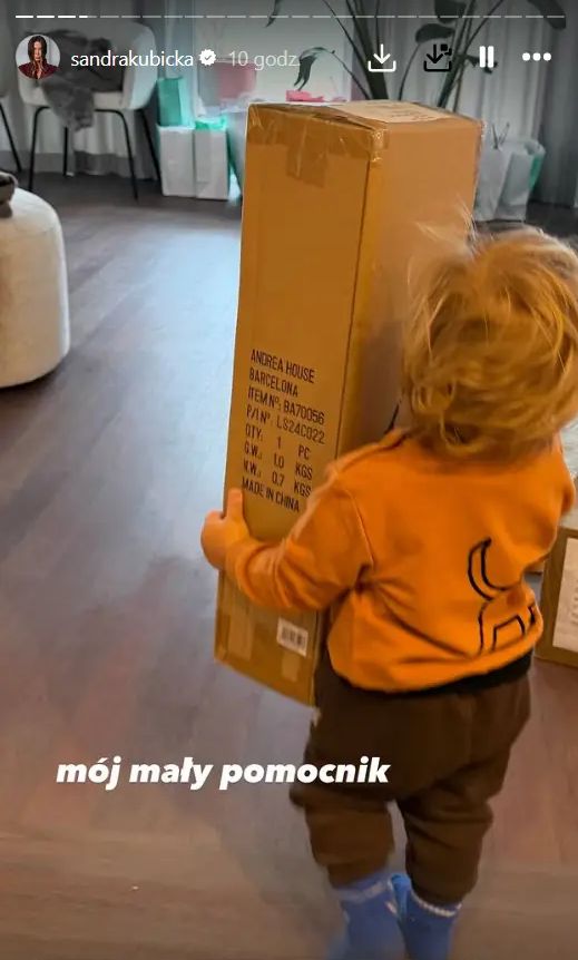 Sandra Kubicka w nowym mieszkaniu