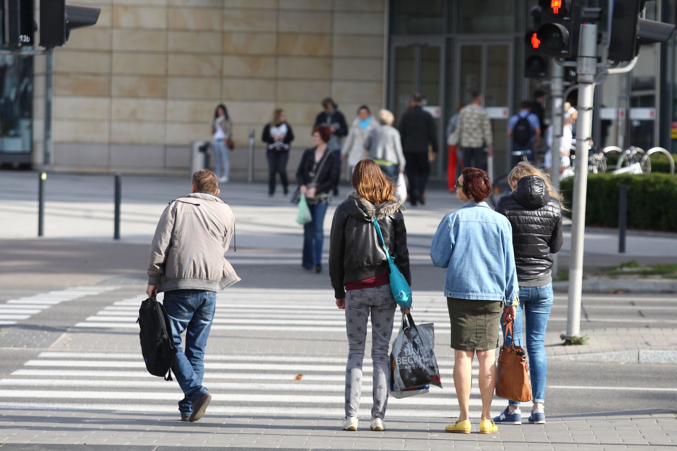 Pedestrians will have priority ahead of the vehicle
Gdansk, Poland 26th, September 2015 Both at a pedestrian crossing and walking in front of him, pedestrians will have priority ahead of the vehicle, with the exception of the tram. This assumption amendment to the Law of Road Traffic, which on Friday voted by Polish MEPs. The change will come into force in 2017. Pictured: People crossing road in Gdansk, Poland (Photo by Michal Fludra/NurPhoto) (Photo by NurPhoto/NurPhoto via Getty Images)
NurPhoto
crossing sign:CB2, road:CB2, vehicle:CB2, crosswalk:CB2, pedestrian:CB2, Gdansk:CB2, pedestrian:CB1, poles:CB1, road traffic:CB2, traffic:CB1