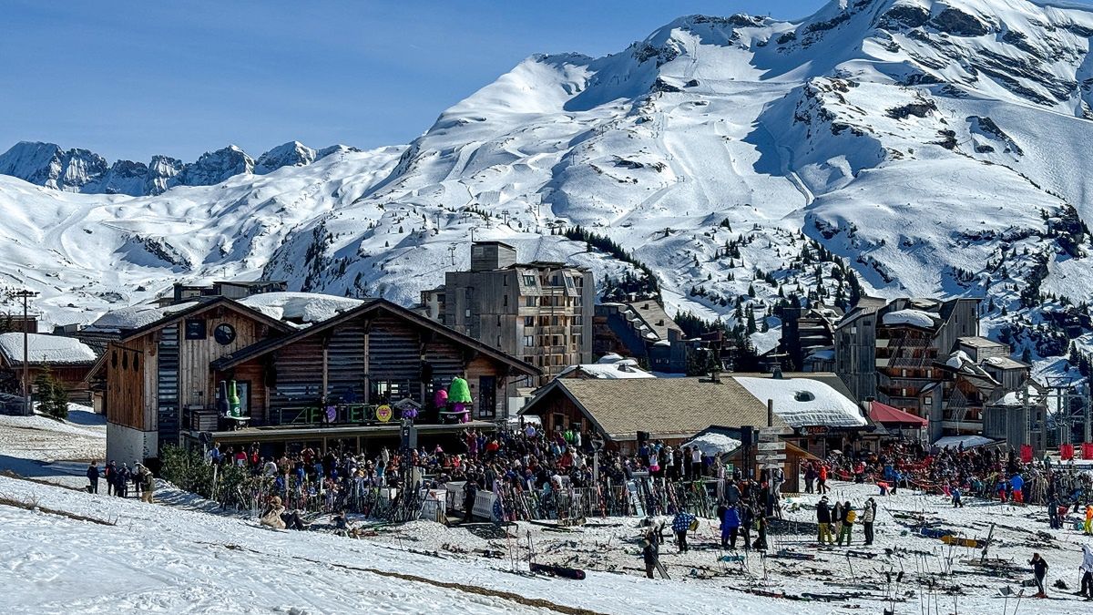 Kurort Avoriaz w Alpach.