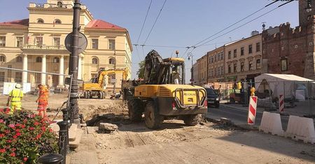 Kolejne opóźnienie przy przebudowie deptaka. „Wszystko przez upały”