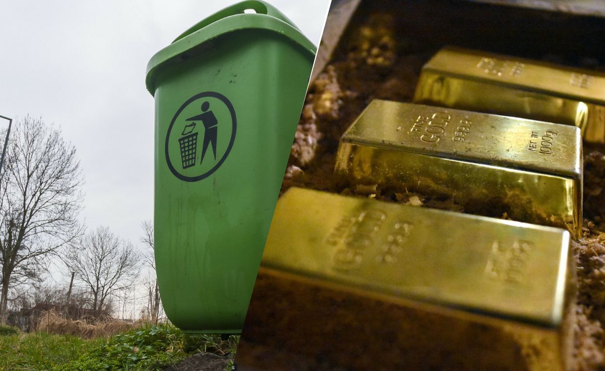 Włoch wyrzucił złoto do kosza na śmieci