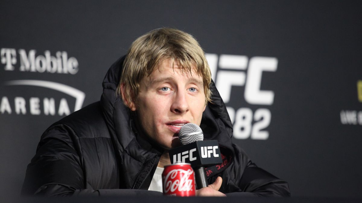 LAS VEGAS, NV -  DECEMBER 10: Paddy Pimblett appears at the UFC 282 post-fight press conference on December 10, 2022, at the T-Mobile Arena in Las Vegas, NV. (Photo by Amy Kaplan/Icon Sportswire via Getty Images)